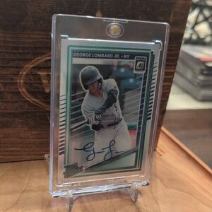 2025 Donruss Optic George Lombard Jr. Prizm Autographed Rookie Card Yankees 🔥
